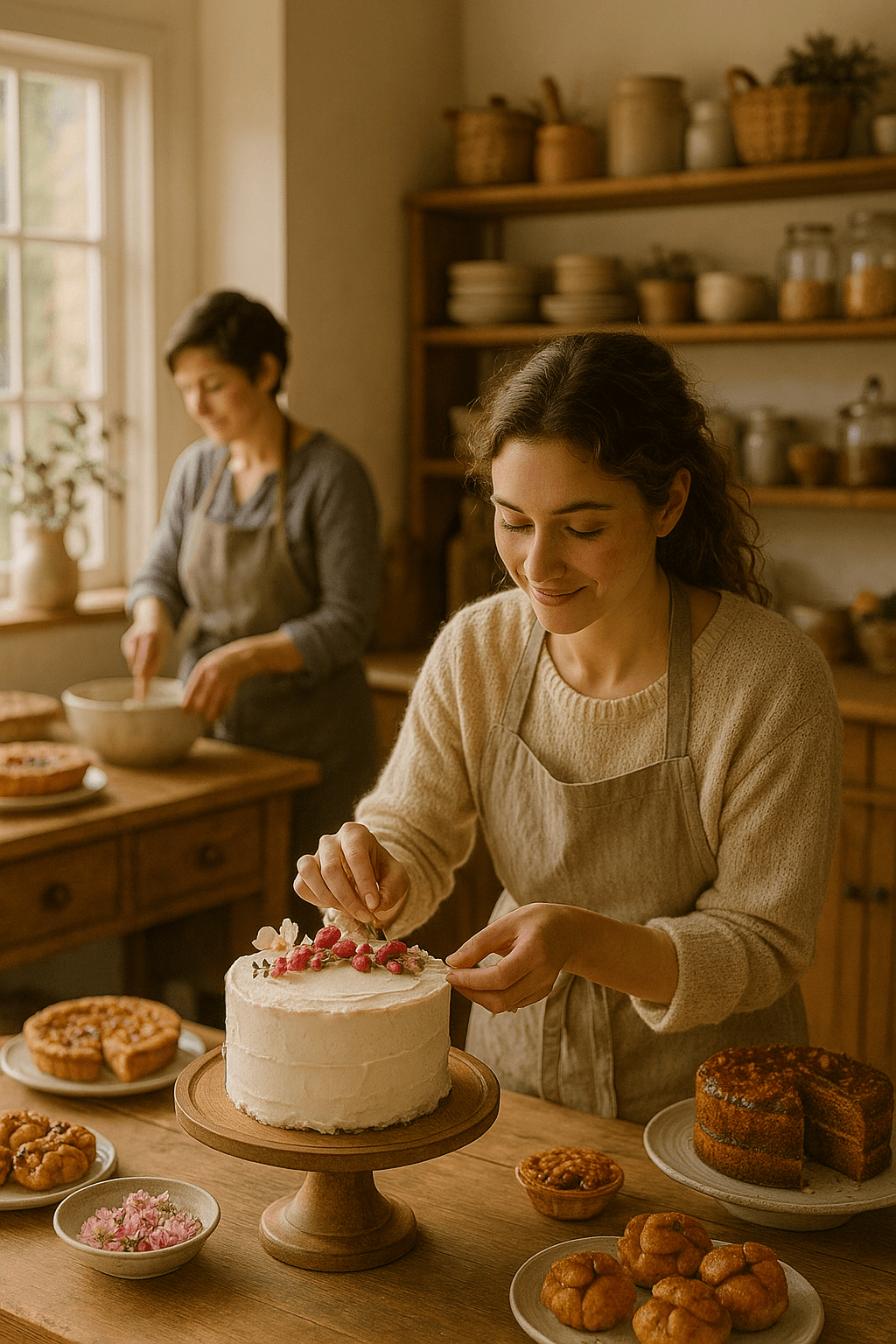 Baker at work